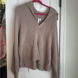 Cozy Taupe Knit Sweater